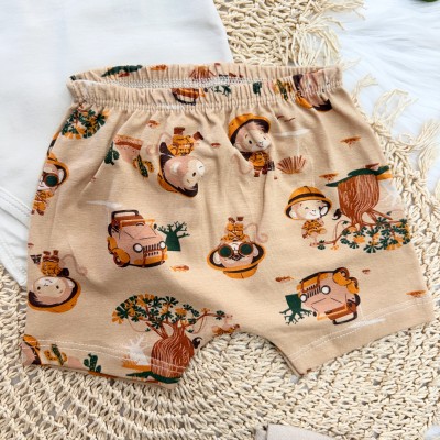 Conj. Body Jungle, Bucket e Short Safari - Areia e Marrom